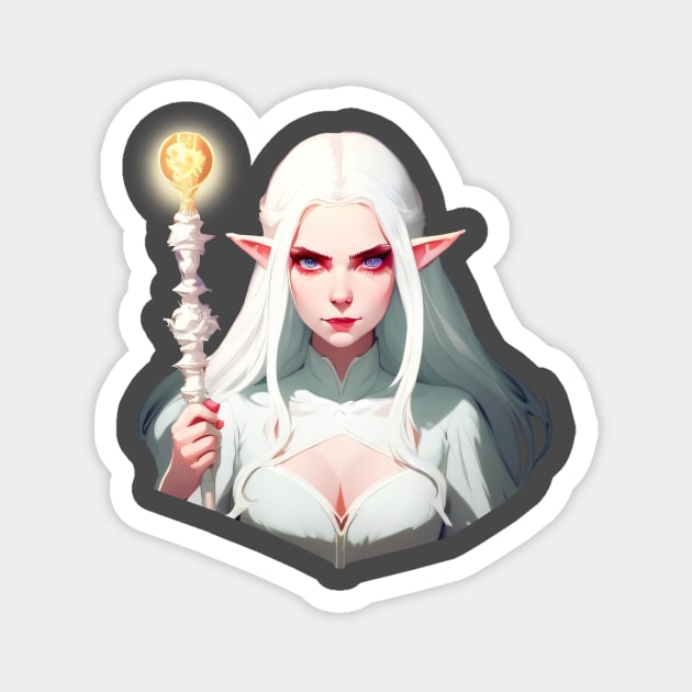 Elf Illusionist Magnet by HiPolly