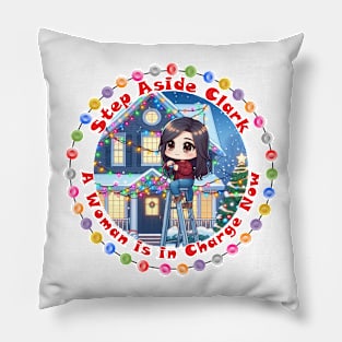 Chibi Woman - Step Aside Clark Pillow