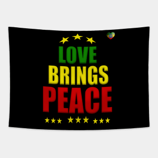 Peace & Love, Good Vibes, Reggae, Jamaica, Rasta Tapestry