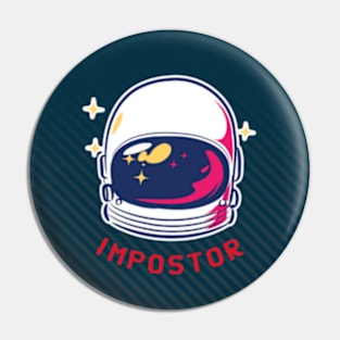 Among Us Impostor Helmet Pin