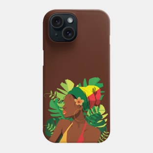 afro american woman Phone Case