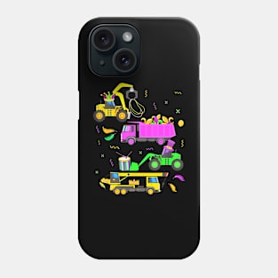 Construction Vehicle Mardi Gras For Toddler Boys Kids Youth Phone Case