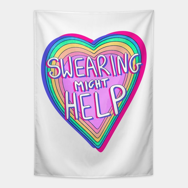 Swearing might help #2 Tapestry by Jess Adams