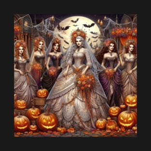 Halloween Bride and Bridesmaids T-Shirt