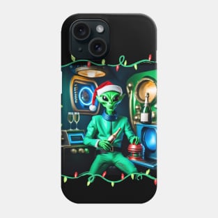 Alien Santa claus Phone Case