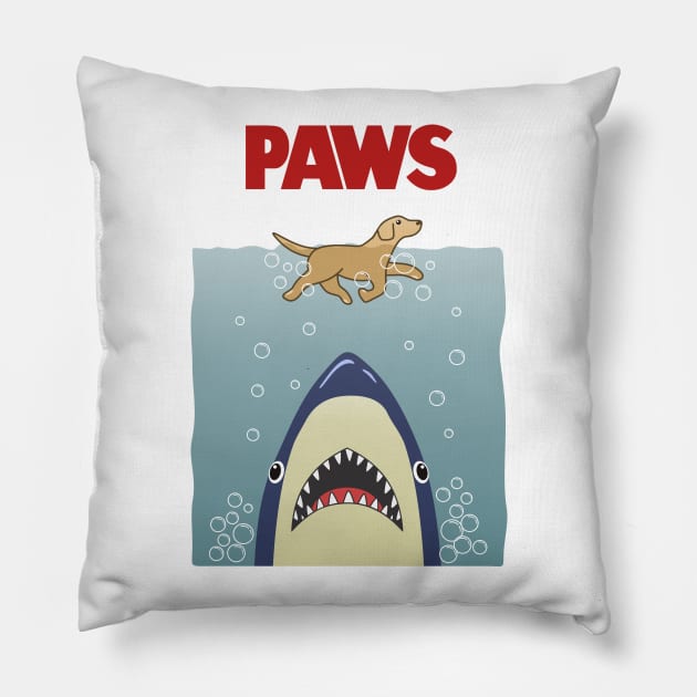 Paws on the Water Pillow by goodkwr
