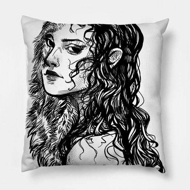 Stay feral Pillow by Pandemonium