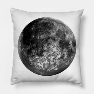 Disco Ball Full Moon Pillow