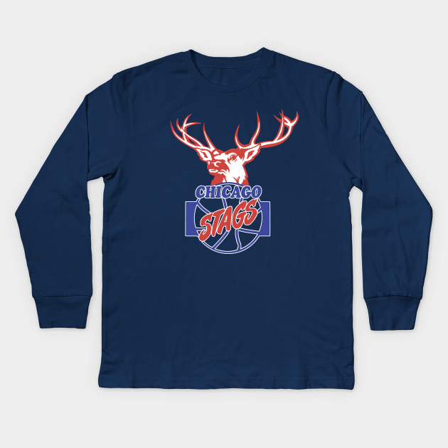 Defunct Chicago Stags Vintage Kids Long Sleeve T Shirt Teepublic Au Chicago stags, chicago, chicago bulls, nba, bulls, michael jordan, aid jordan, basketball, vintage retro 40s 50s sports. teepublic