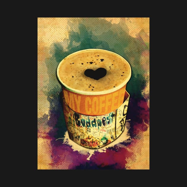 Coffee On The Go with Graffitti wrap in Budapest by andreabeloque