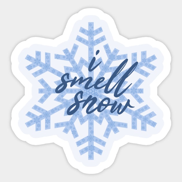 Lorelai Gilmore I Smell Snow Sticker