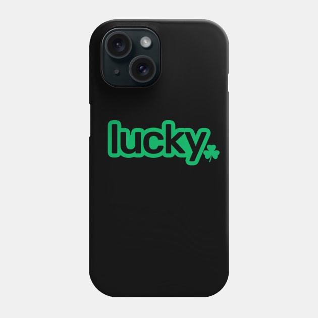 Lucky 4 Leaf Clover St Patricks Day Gift Phone Case by Yasna