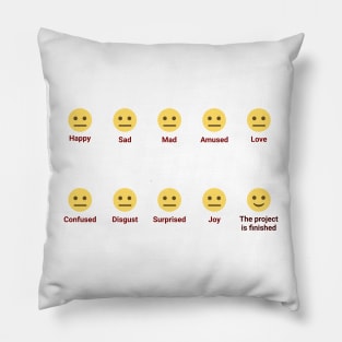 Emojis for Engineers - The project is finished Pillow