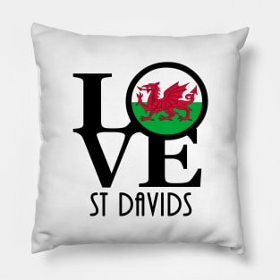 LOVE St Davids Wales Pillow