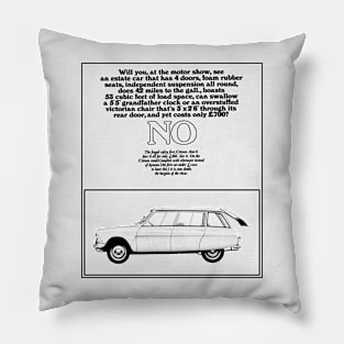 1960s FRENCH ESTATE CAR - advert Pillow