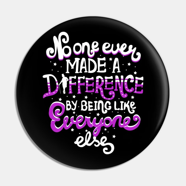 No One Ever Made A Difference Pin by KsuAnn