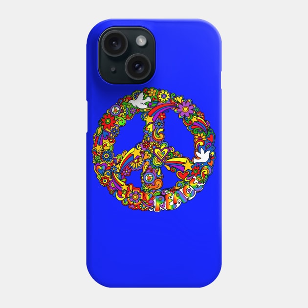 Rainbow Peace Sign Phone Case by AlondraHanley