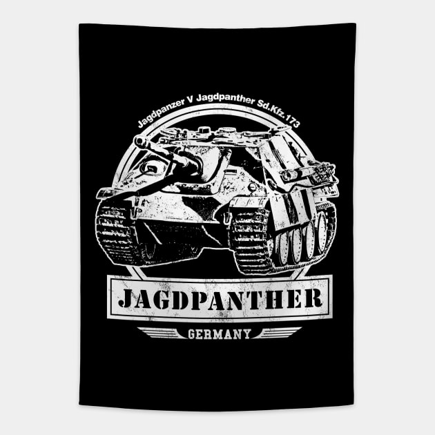 Jagdpanther WW2 German Tank Destroyer Tapestry by rycotokyo81