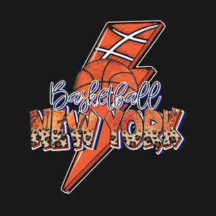 Classic Teams Name Proud New York Retro Beautiful Basketball T-Shirt