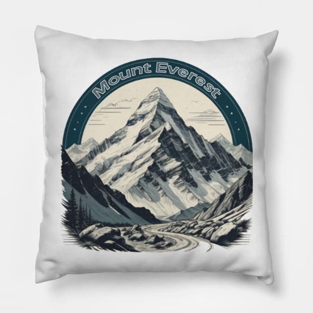 Mount Everest Pillow by Ruggeri Collection