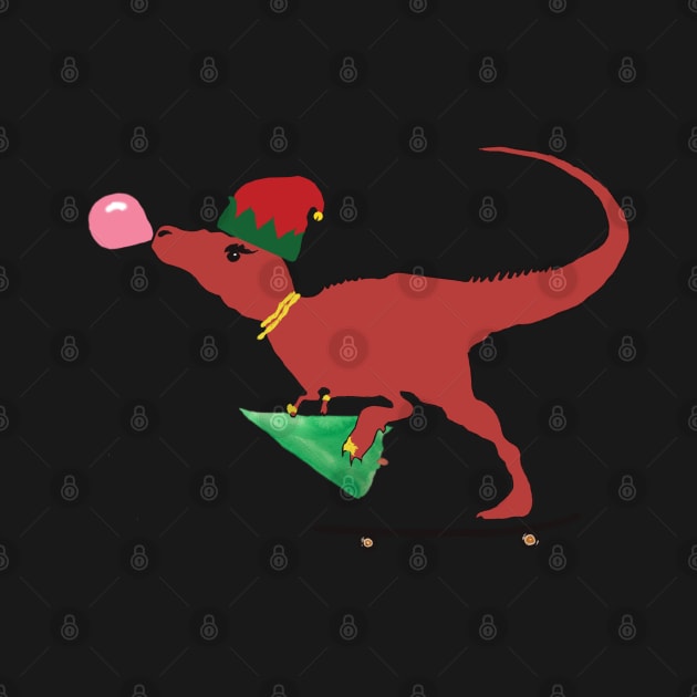 Ho Ho T-rex Santa by Manitarka