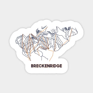 Breckenridge Trail Map Magnet