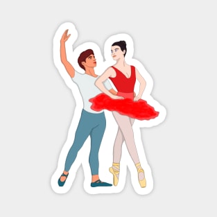 Ballet Couple Pas De Deux Dancer Magnet