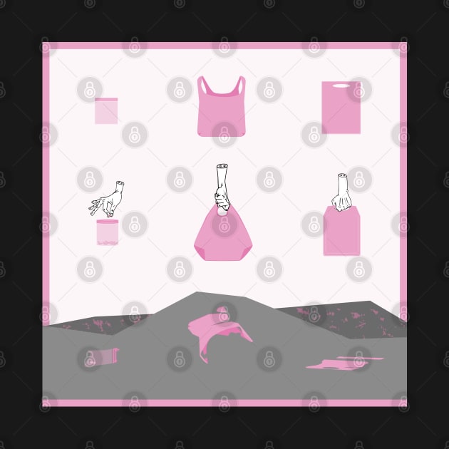 Life Cycles of Consumer Plastic Bags - pink by Theokotos