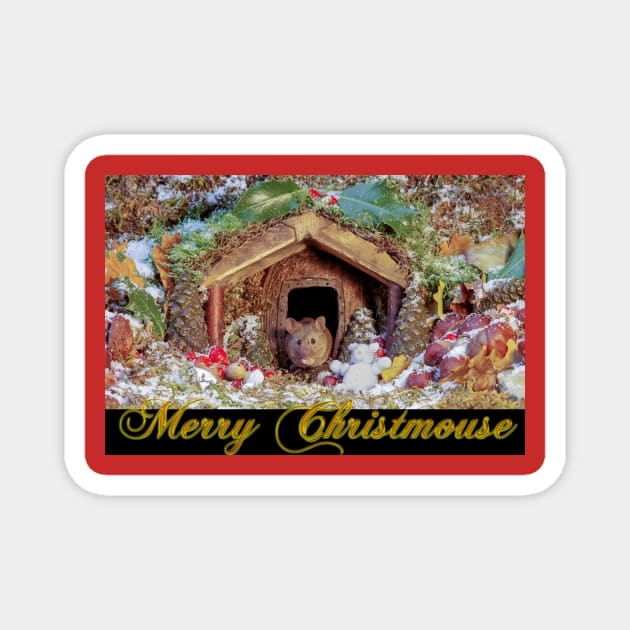 Merry Christmouse card Magnet by Simon-dell