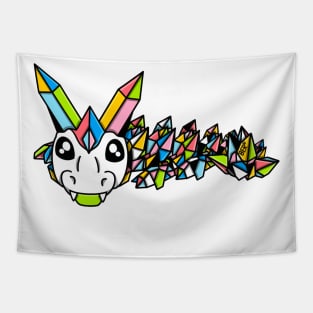 Queer Pride Fidget Crystal Dragon Tapestry