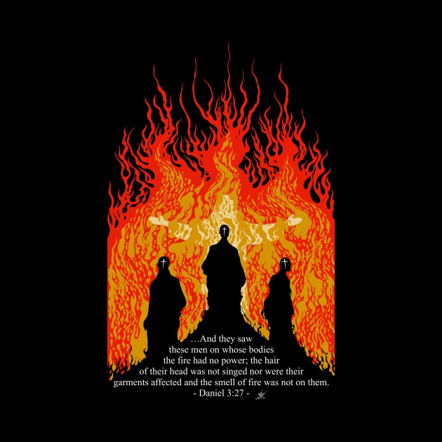 4 men in a Fire by Lakota Meyer Art