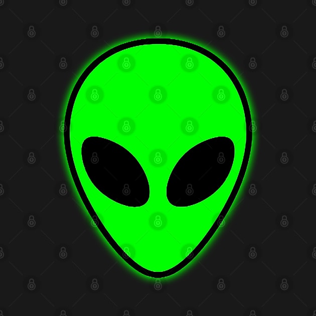 Alien Head by GreenGuyTeesStore