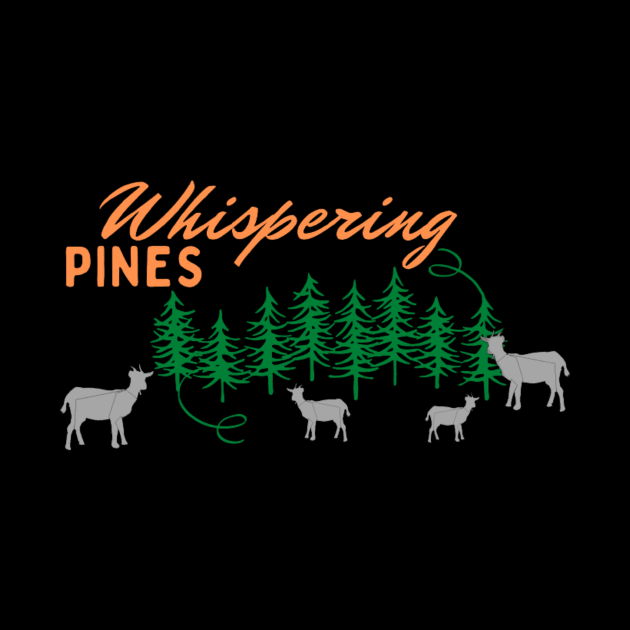 Whispering Pines Working Ranch with Goats Orange gray by TouchofAlaska