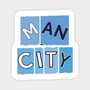 Manchester City torn jersey Magnet