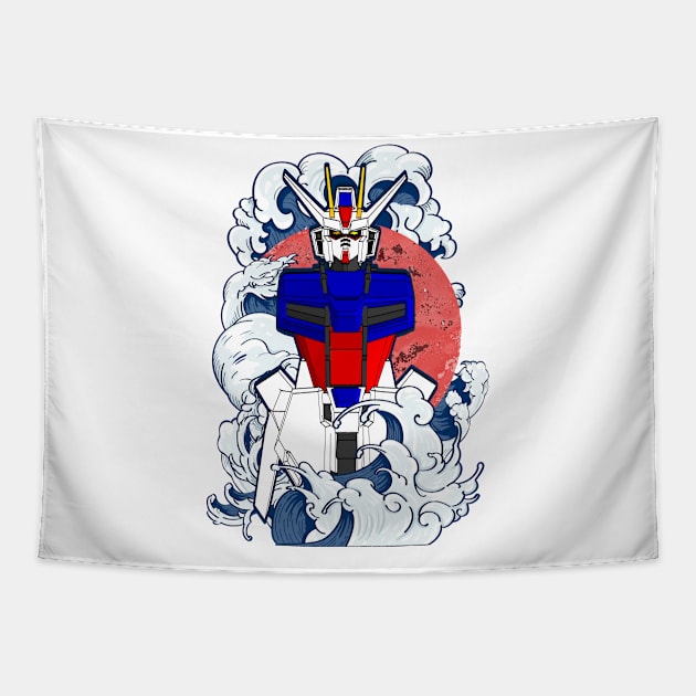 GAT-X105 Strike Gundam Tapestry by gblackid