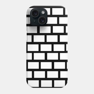 black and white wall Phone Case