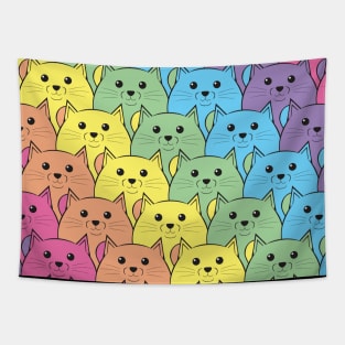 Rainbow Cats Tapestry