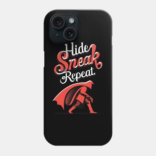 Hide, Sneak, Repeat - Black - Funny RPG Phone Case