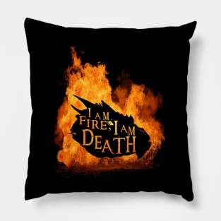 Cool Fantasy Flame Dragon Fantasy Movie Quote Meme Pillow