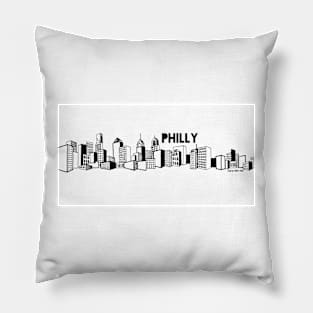 Philly Philadelphia Skyline Pillow