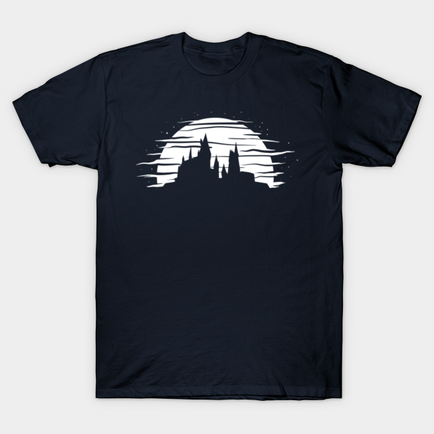 Discover Castle at night - Hogwarts - T-Shirt