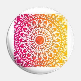 Elegant Colorful Mandala Pin