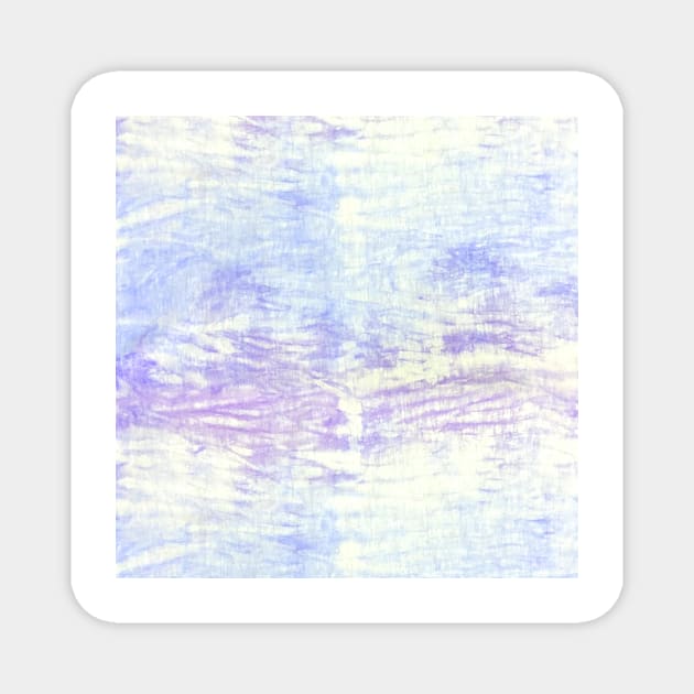 Purple and Blue Soft Shibori Magnet by Carolina Díaz