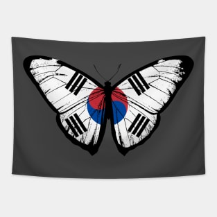 Vintage Korea Butterfly Moth | Pray For Korea and Stand with Korea Tapestry