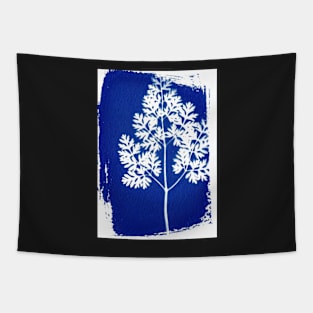 cyanotype fern 2 Tapestry