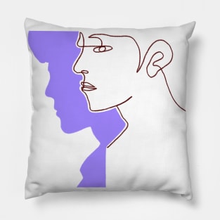 Single line drawing art Pillow