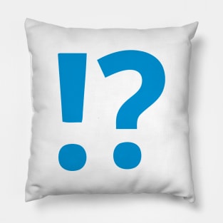 Exclamation Question Marks Symbols Emoticon Pillow