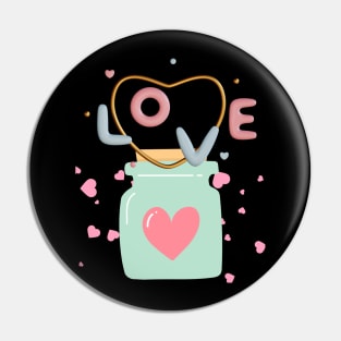 Love locked in a jar Pin