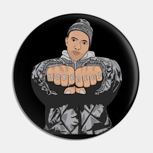 MOBB DEEP PRODIGY " Showing Double Punch " DAWRING Pin