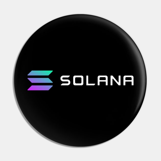 Solana (SOL) Blockchain Crypto Pin by cryptogeek